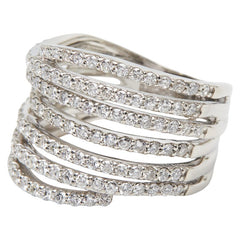 Pt900 プラチナ ダイヤ1.00ct リング 指輪 レディース 8.5号 【中古】