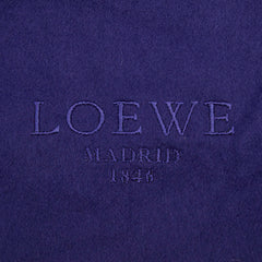 ロエベ ロゴ マフラー パープル カシミヤ レディース LOEWE 【中古】