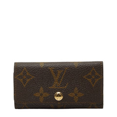 ルイ ヴィトン モノグラム ミュルティクレ4 キーケース M69517 ブラウン PVC レザー レディース LOUIS VUITTON 【中古】