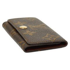 ルイ ヴィトン モノグラム ミュルティクレ4 キーケース M69517 ブラウン PVC レザー レディース LOUIS VUITTON 【中古】