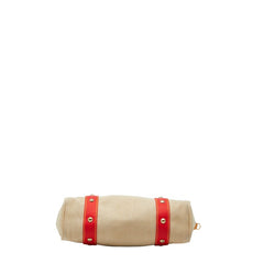 ルイ ヴィトン アンティグア カバMM トートバッグ M40035 ベージュ レッド キャンバス レディース LOUIS VUITTON 【中古】