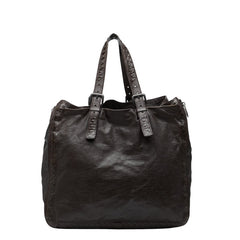 ボッテガヴェネタ イントレチャート トートバッグ ブラウン レザー レディース BOTTEGAVENETA 【中古】
