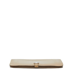 エルメス ドゴンGM デュオ 長財布 アルジル ベージュ スイフト レディース HERMES 【中古】
