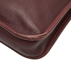 ロエベ アナグラム ハンドバッグ ビジネスバッグ ブリーフケース ボルドー ワインレッド レザー メンズ LOEWE 【中古】