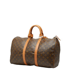 ルイ ヴィトン モノグラム キーポル45 旧型 ボストンバッグ M41428 ブラウン PVC レザー レディース LOUIS VUITTON 【中古】