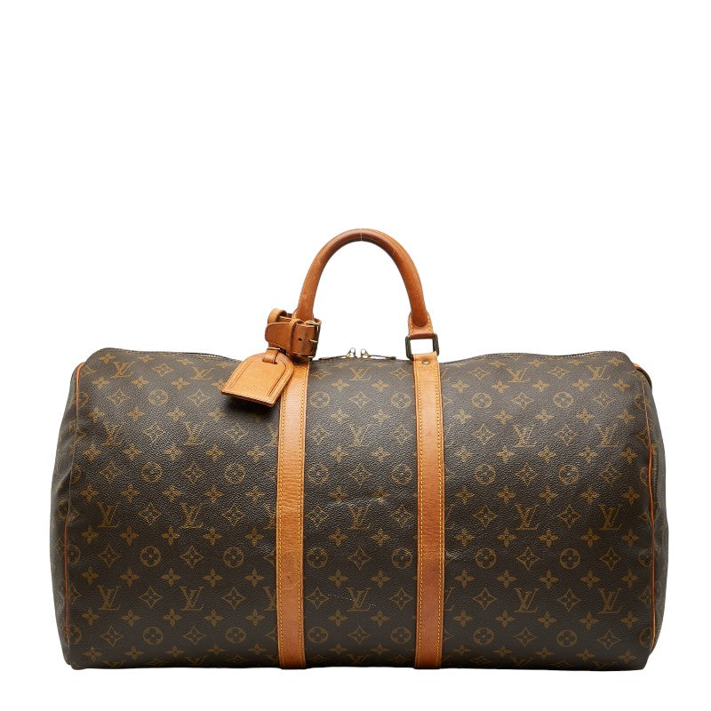 ルイ ヴィトン モノグラム キーポル55 ボストンバッグ トラベルバッグ 旅行用バッグ M41424 ブラウン PVC レザー レディース LOUIS VUITTON 【中古】