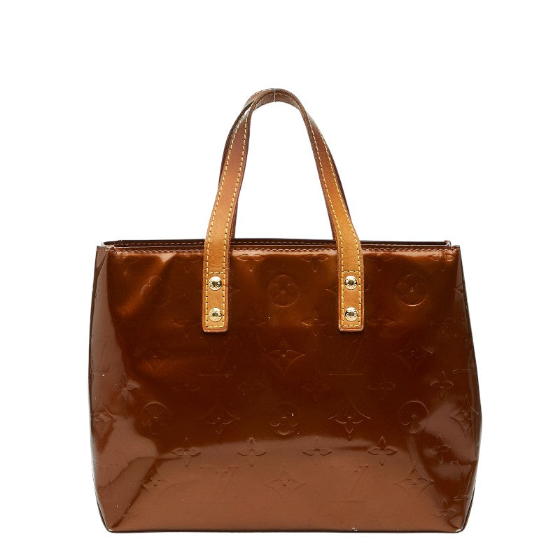 ルイ ヴィトン モノグラム ヴェルニ リードPM ハンドバッグ M91146 ブロンズ ブラウン パテントレザー レディース LOUIS VUITTON 【中古】