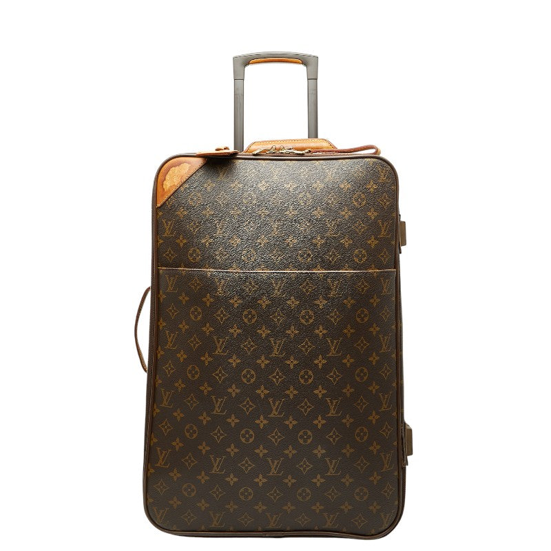 ルイ ヴィトン モノグラム ペガス55 キャリーバッグ スーツケース M23294 ブラウン PVC レザー レディース LOUIS VUITTON 【中古】