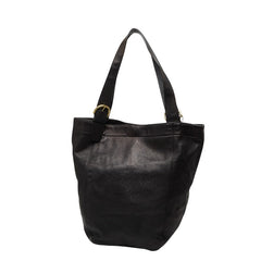 コーチ バケツ型 トートバッグ ブラック レザー レディース COACH 【中古】