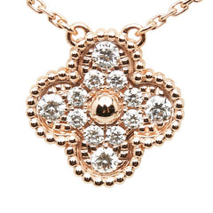 ヴァンクリーフ＆アーペル VCARP2R300 K18PG ピンクゴールド 0.48ctmm ヴィンテージアルハンブラ ネックレス レディース Van Cleef & Arpels 【中古】