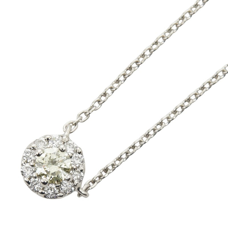 スタージュエリー Pt950 プラチナ ダイヤモンド ダイヤ0.10ct ダイヤ0.08ct ペンダント ネックレス レディース STAR JEWELRY 【中古】
