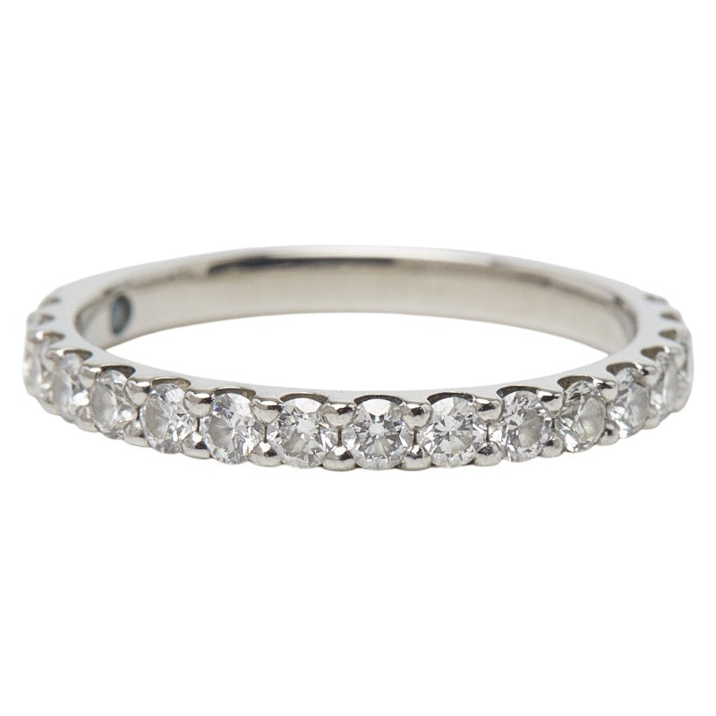 スタージュエリー Pt950 プラチナ ダイヤ0.30ct ブルートパーズ0.01ct リング 指輪 レディース STAR JEWELRY 4号 【中古】