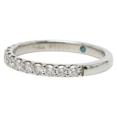 スタージュエリー Pt950 プラチナ ダイヤ0.30ct ブルートパーズ0.01ct リング 指輪 レディース STAR JEWELRY 4号 【中古】