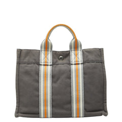 エルメス フールトゥ トートPM トートバッグ ハンドバッグ 銀座店限定 グレー マルチカラー キャンバス レディース HERMES 【中古】