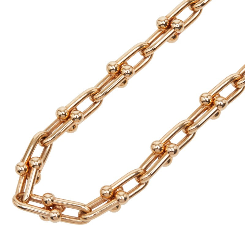 ティファニー ハードウェア スモールリンク ネックレス ゴールド K18PG ピンクゴールド レディース TIFFANY&Co. 【中古】