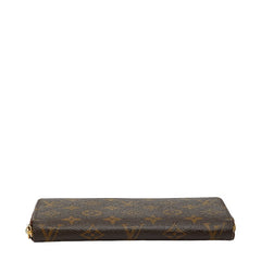 ルイ ヴィトン モノグラム ジッピーウォレット ラウンドファスナー 長財布 M60017 ブラウン PVC レディース LOUIS VUITTON 中古