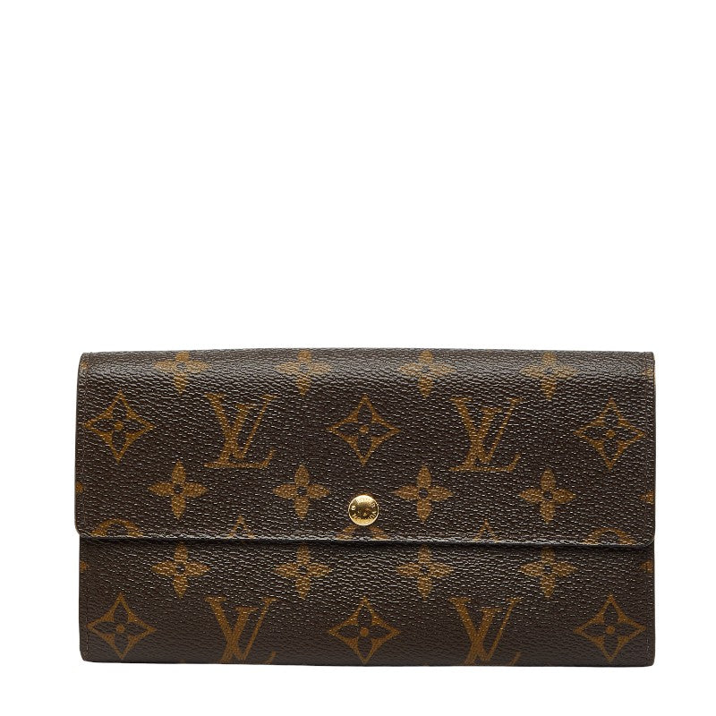 ルイ ヴィトン モノグラム フルリ ポルトフォイユ サラ 長財布 M60232 ローズ PVC レディース LOUIS VUITTON 【中古】