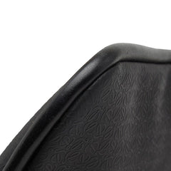 ロエベ リピート アナグラム ショルダーバッグ ブラック PVC レザー レディース LOEWE 中古