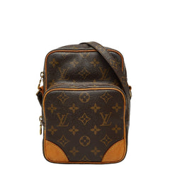 ルイ ヴィトン モノグラム アマゾン 斜め掛け ショルダーバッグ M45236 ブラウン PVC レザー レディース LOUIS VUITTON 【中古】