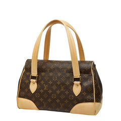 ルイ ヴィトン モノグラム ビバリーGM ハンドバッグ ショルダーバッグ M40120 ブラウン PVC レザー レディース LOUIS VUITTON 【中古】