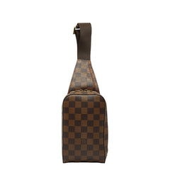 ルイ ヴィトン ダミエ ジェロニモス ボディバッグ ウエストバッグ M51994 ブラウン PVC レザー レディース LOUIS VUITTON 【中古】