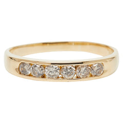 K18YG イエローゴールド ダイヤ0.53ct リング 指輪 レディース 19.5号 【中古】