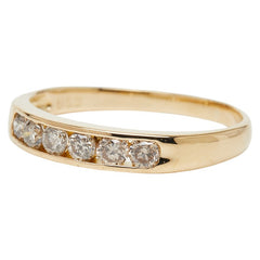 K18YG イエローゴールド ダイヤ0.53ct リング 指輪 レディース 19.5号 【中古】