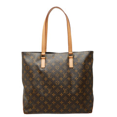 ルイ ヴィトン モノグラム カバメゾ ショルダーバッグ トートバッグ M51151 ブラウン PVC レザー レディース LOUIS VUITTON 中古