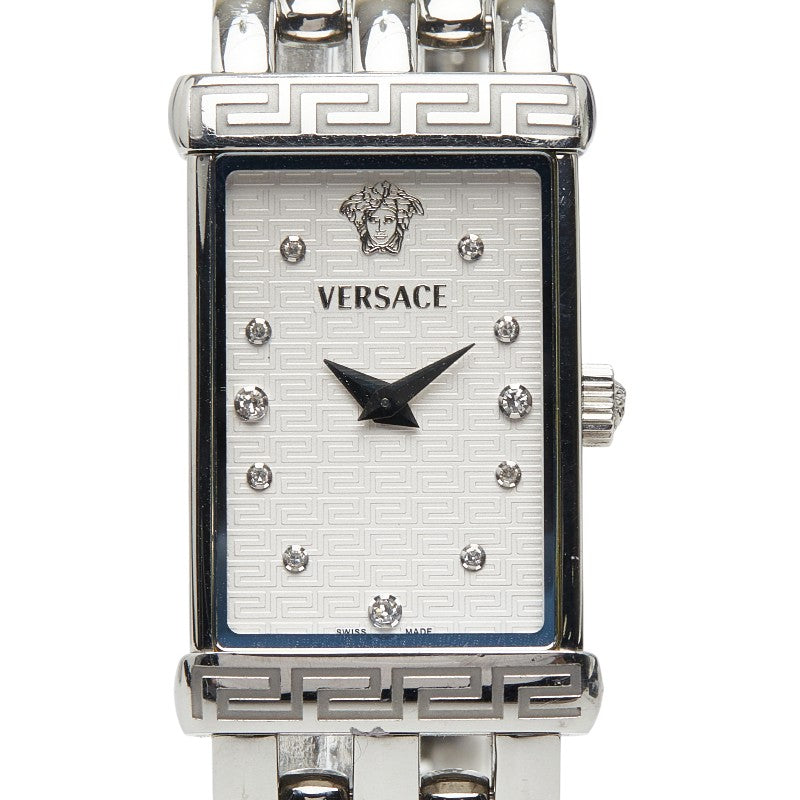 ヴェルサーチェ メデューサ 腕時計 62Q99 クオーツ ホワイト文字盤 ステンレススチール レディース VERSACE 【中古】