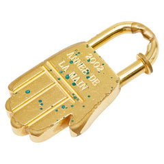 エルメス ハンド モチーフ 2002年限定 ANNEE DE LA MAIN カデナ ゴールド メッキ レディース HERMES 【中古】