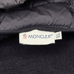 モンクレール MAGLIA CARDIGAN ダウンジャケット ニット サイズ：XL ネイビー ウール ナイロン ダウン メンズ MONCLER 【中古】