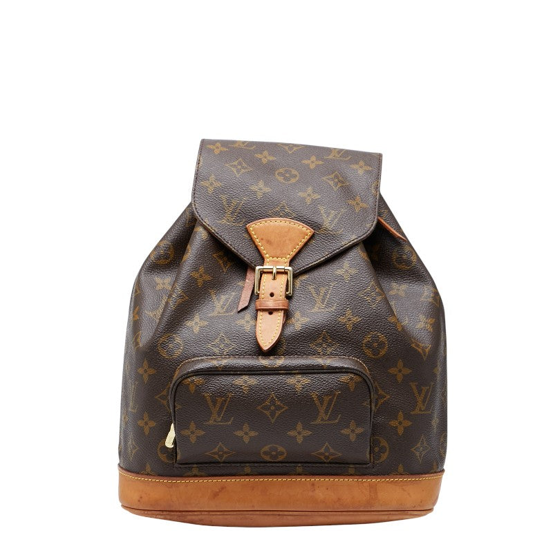 ルイ ヴィトン モノグラム モンスリPM リュック バックパック M51137 ブラウン PVC レザー レディース LOUIS VUITTON 【中古】