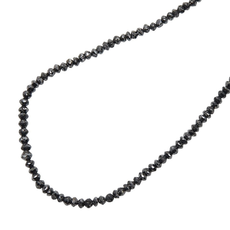 K18WG ホワイトゴールド ブラックダイヤ20.00ct ネックレス レディース 【中古】