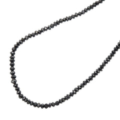 K18WG ホワイトゴールド ブラックダイヤ20.00ct ネックレス レディース 【中古】