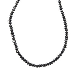K18WG ホワイトゴールド ブラックダイヤ20.00ct ネックレス レディース 【中古】