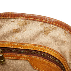 ルイ ヴィトン モノグラム プチ バケットPM トートバッグ ショルダーバッグ M42238 ブラウン PVC レザー レディース LOUIS VUITTON 【中古】