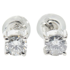 Pt900 プラチナ ダイヤ0.329ct ダイヤ0.298ct スタッドピアス ピアス レディース 【中古】
