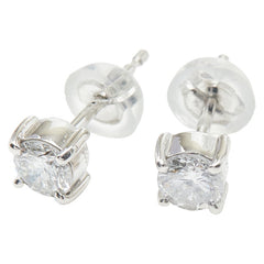 Pt900 プラチナ ダイヤ0.329ct ダイヤ0.298ct スタッドピアス ピアス レディース 【中古】