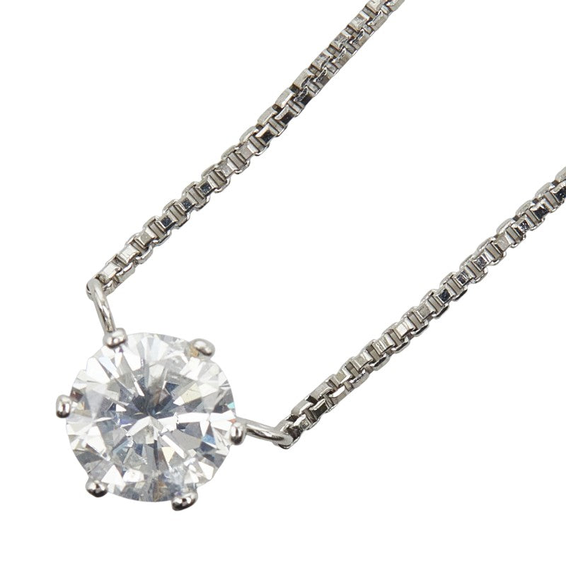 Pt850 プラチナ Pt プラチナ ダイヤ0.50ct プチネックレス ネックレス レディース 【中古】