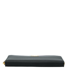 プラダ ラウンドファスナー 長財布 1M0506 ブラック ナイロン レディース PRADA 中古