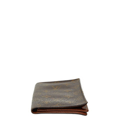 ルイ ヴィトン モノグラム ポルト カルト クレディ 札入れ 長財布 M60825 ブラウン PVC レディース LOUIS VUITTON 中古