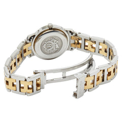 エルメス クリッパー 腕時計 CL3.240 クオーツ ベージュ文字盤 ステンレススチール メッキ レディース HERMES 【中古】