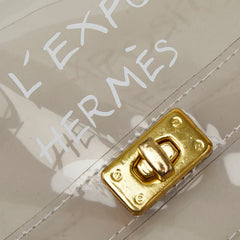 エルメス ビニールケリー 不思議の国 エルメスへの旅展 ハンドバッグ クリア 透明 ビニール レディース HERMES 【中古】