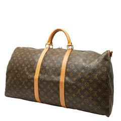 ルイ ヴィトン モノグラム キーポル バンドリエール60 ボストンバッグ M41412 ブラウン PVC レザー レディース LOUIS VUITTON 【中古】