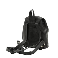 サルヴァトーレフェラガモ ガンチーニ バックパック リュック デイパック DJ-21 6258 ブラック レザー レディース Salvatore Ferragamo 中古
