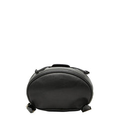 サルヴァトーレフェラガモ ガンチーニ バックパック リュック デイパック DJ-21 6258 ブラック レザー レディース Salvatore Ferragamo 中古