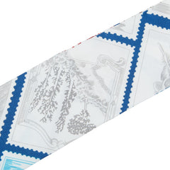 エルメス ツイリー フォーブルの切手愛好家 スカーフ ホワイト マルチカラー レディース HERMES 【中古】