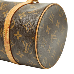 ルイ ヴィトン モノグラム パピヨン26 ハンドバッグ M51386 ブラウン PVC レザー レディース LOUIS VUITTON 【中古】