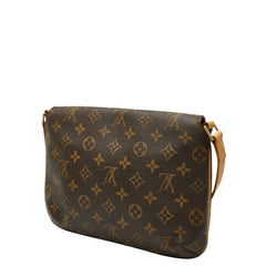 ルイ ヴィトン モノグラム ミュゼット タンゴ ショート ショルダーバッグ M51257 ブラウン PVC レザー レディース LOUIS VUITTON 【中古】