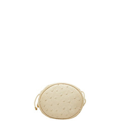 グッチ GGマーモント ミニバケット チェーン ショルダーバッグ 575163 アイボリー オーストリッチ レディース GUCCI 【中古】